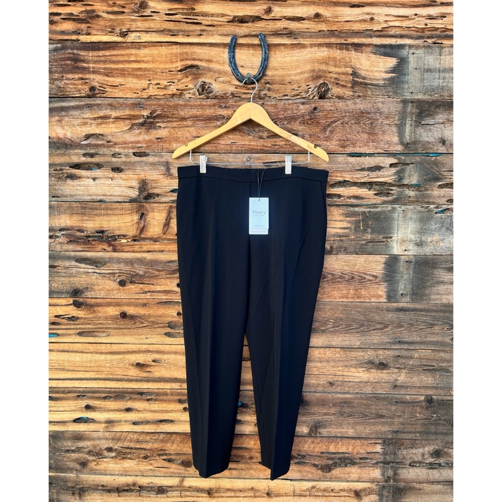 THEORY | NWT Black Admiral Crepe Treeca Pull On Pants 12